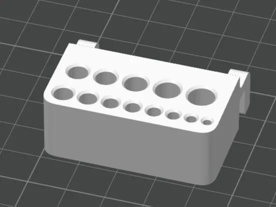 IKEA Pegboard Drill Bit Organizer (fits 3mm and 5mm pegboard thickness)