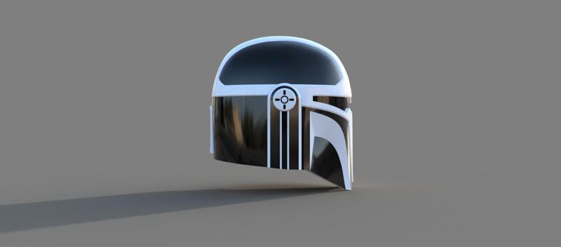 Imperial MK-4: Custom made Mandalorian Helmet STL File (3D Print File)