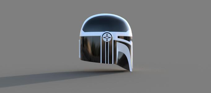 Imperial MK-4: Custom made Mandalorian Helmet STL File (3D Print File)