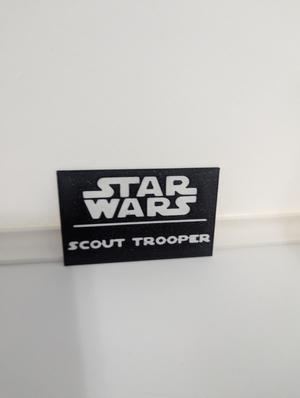 Scout Trooper Multicolor Nameplates