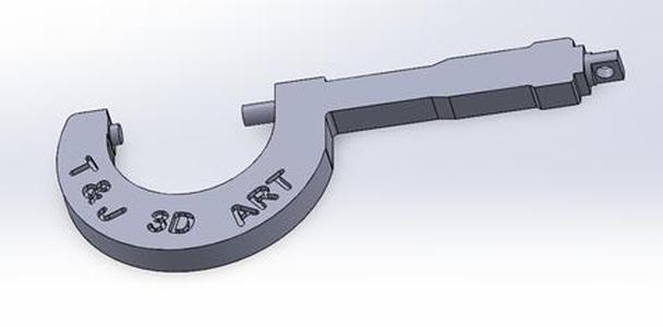 Micrometer Keychain