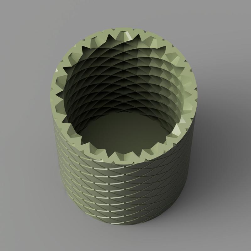 Knurled Pen Cup