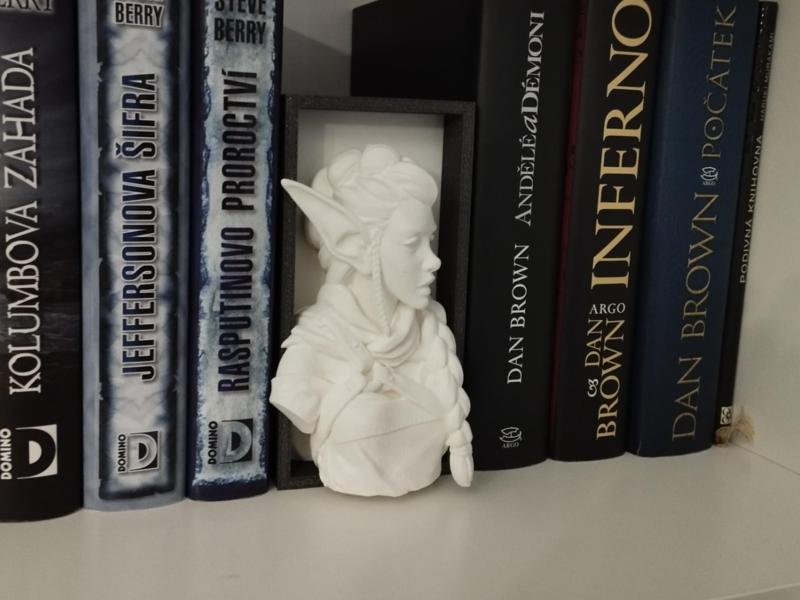 Elven girl book nook