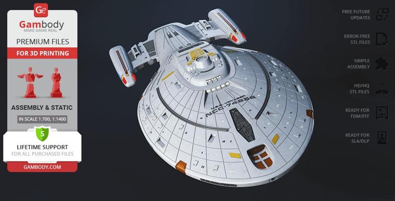 USS Voyager 3D Printing Model | Assembly