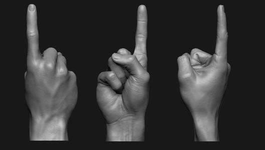 Pointing Hand Printable