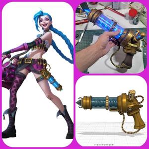 Jinx Original Skin cosplay gun