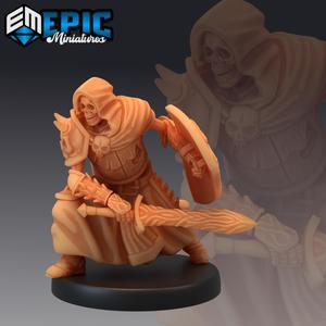 Skeleton Army Hooded Knight / Sword Master / Undead Commander / Warrior Soldier