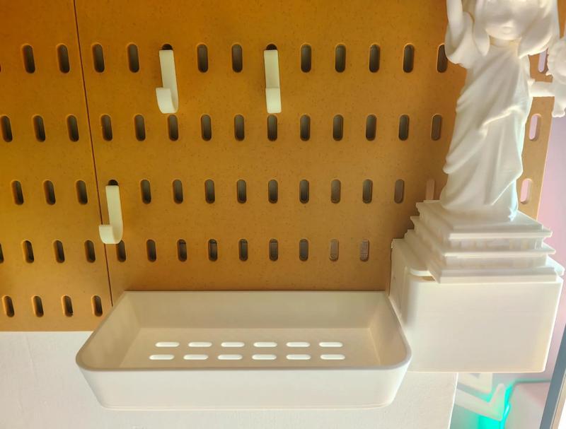 Compatible with IKEA pegboard trays, expandable bottom, suitable for A1 mini