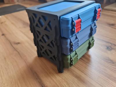 Rack for Gridfinity box 4×4