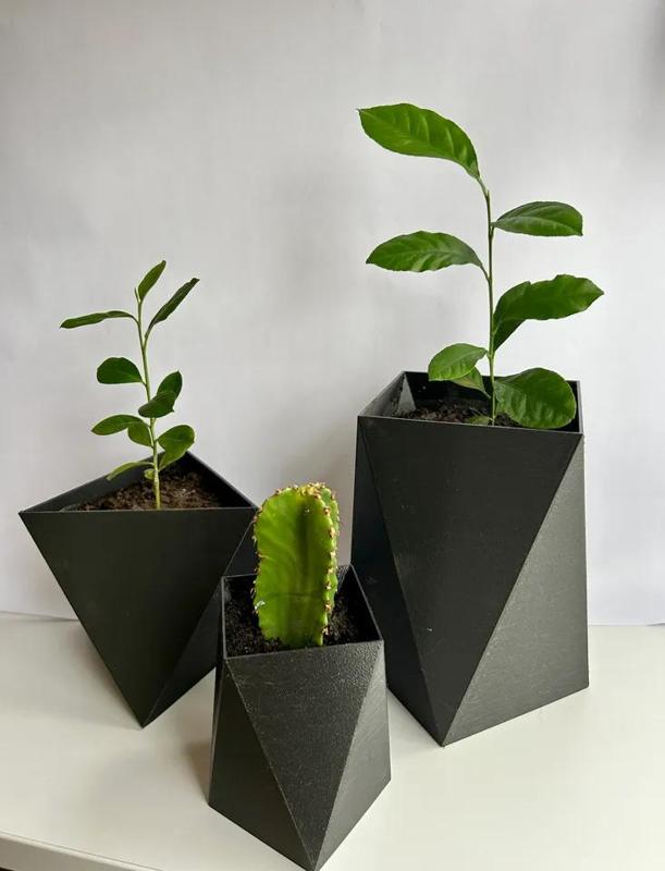 modern flower pot