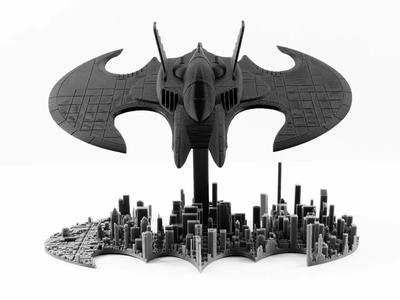 Batwing over Gotham City (No Supports, No AMS)
