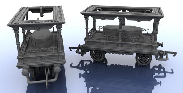 OO Scale Train – Funeral Carriage