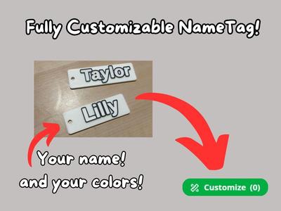 Name tag – customizable