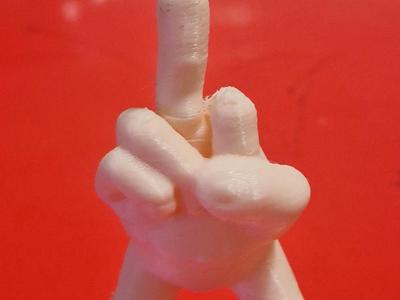 MIDDLE FINGER ART 3D