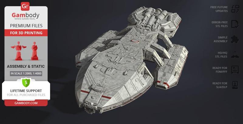 Battlestar Galactica 1978 3D Printing Model | Assembly