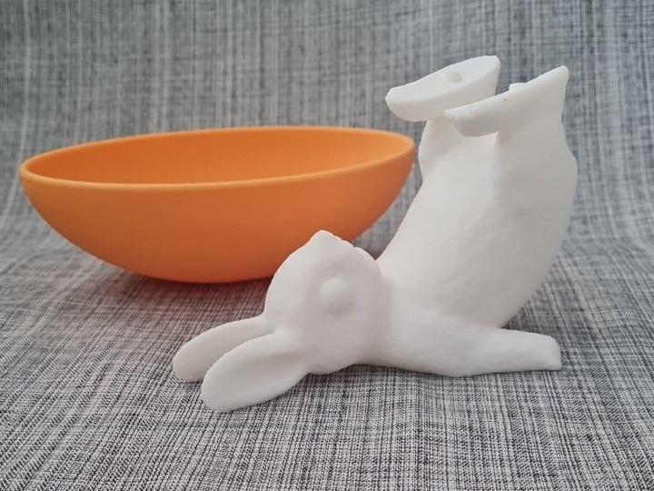 Easter Bunny with Removable Bowl