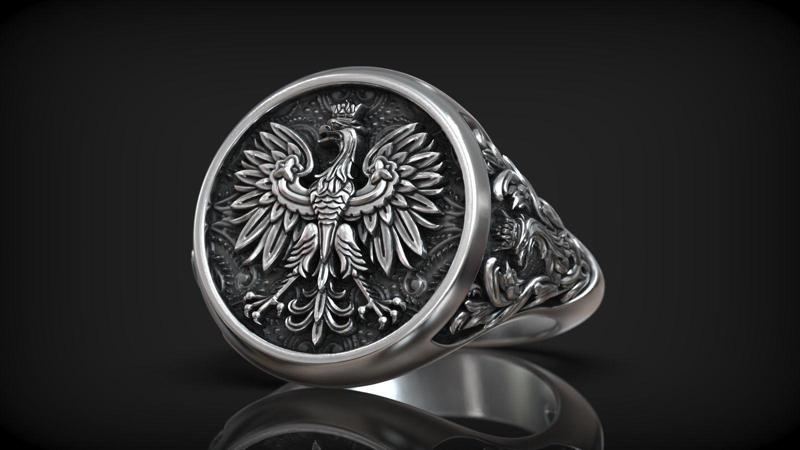 Poland Coat of Arms Eagle National Symbol Signet