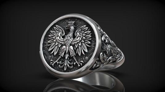 Poland Coat of Arms Eagle National Symbol Signet