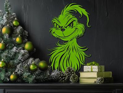 Christmas Wall Decoration – Grinch