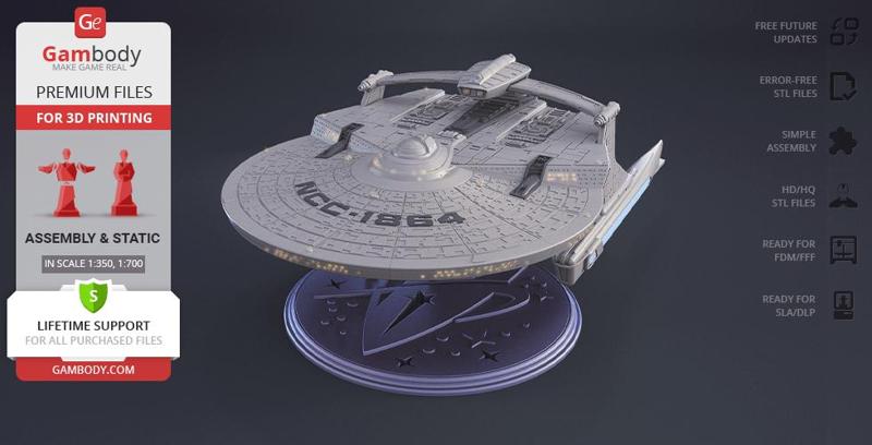 USS Reliant 3D Printing Model | Assembly