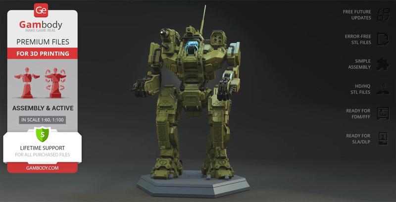 MWO Roughneck 3D Printing Model | Assembly