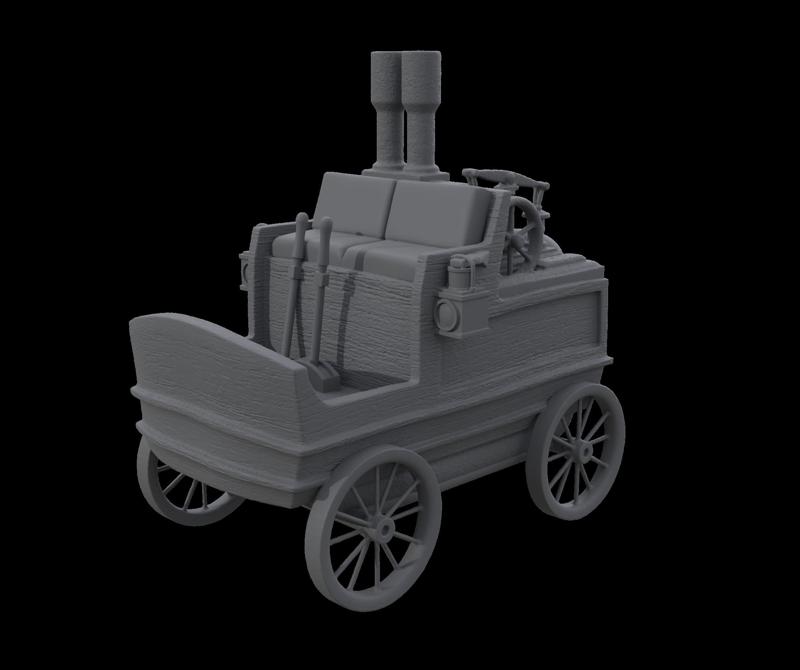 Steam-Engine Cart