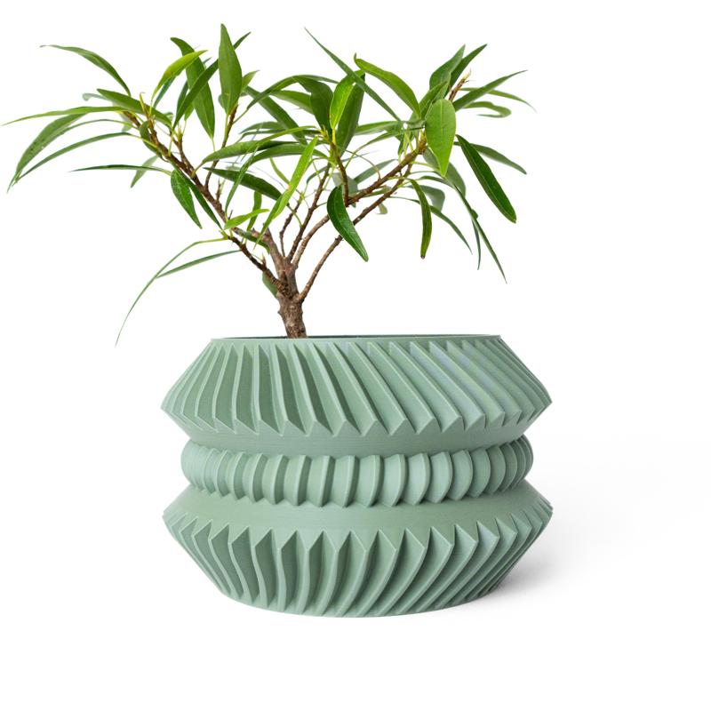 The Jako Planter Pot with Drainage Tray & Stand: Modern and Unique Home Decor for Plants