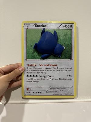 Oversized Snorlax Pokemon Card – Hueforge Hybrid