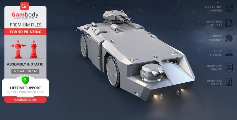 M577 Armoured Personnel Carrier 3D Printing Model | Assembly