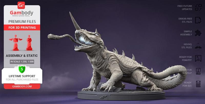 Barugon 3D Printing Figurine | Assembly