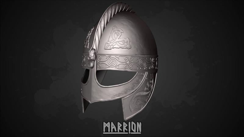 Rohan Eowyn Helmet LoTR 3d Print ready