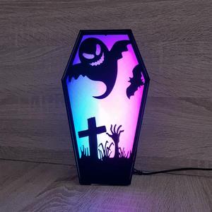 HALLOWEEN COFFIN LED LAMP