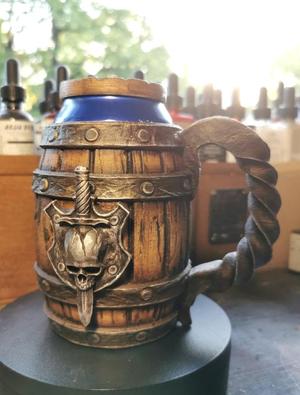 Wood Barrel Can Holder