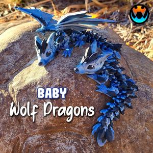 Baby Crystal Wolf Dragon