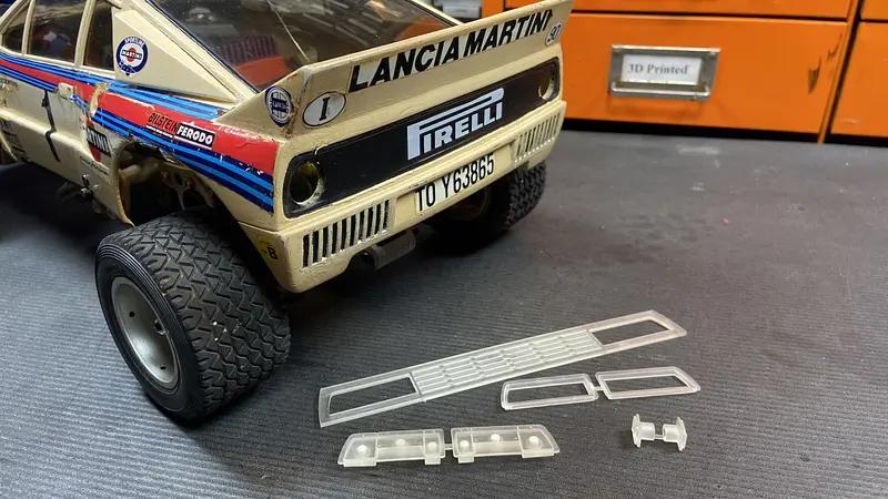 Tamiya Lancia 037 Stradale Rear Panel & Lights