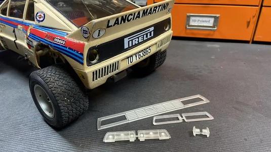 Tamiya Lancia 037 Stradale Rear Panel & Lights