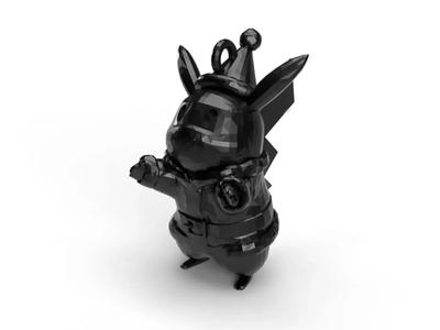 Holiday Pikachu (Santa Pikachu) Ornament