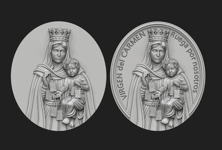 Virgen del Carmen Medallion Set