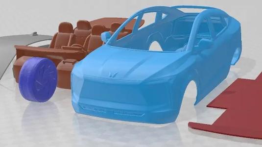 Mahindra XUV E9 2022 Printable Car