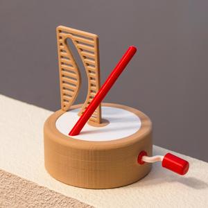 Straight Pole + Curved Hole Illusion