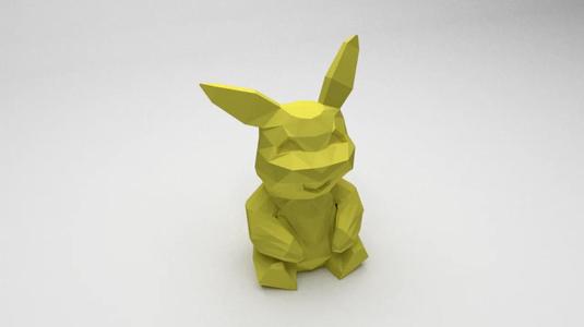 Low-poly Pikachu