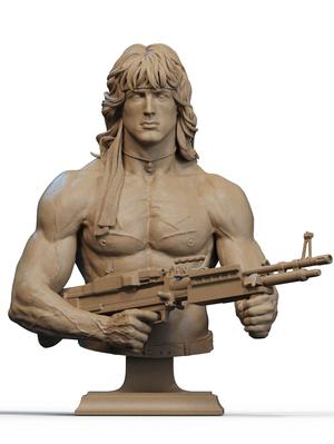 Rambo Cobra and Hawk Bust 3D Print