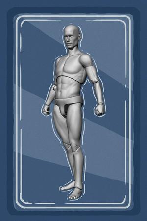 Articulated Slender Male Action Figure