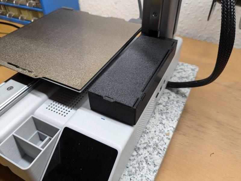 screwed on A1 Mini tool storage box with lid