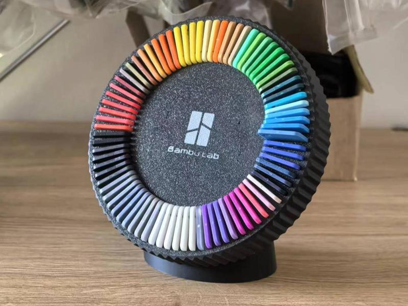 Bambu Filament Swatch Rotating Organizer