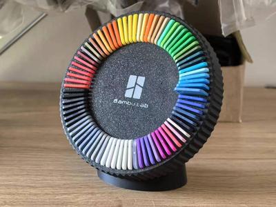 Bambu Filament Swatch Rotating Organizer