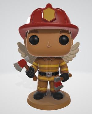 Angel Firefighter 3D Collectible Figure