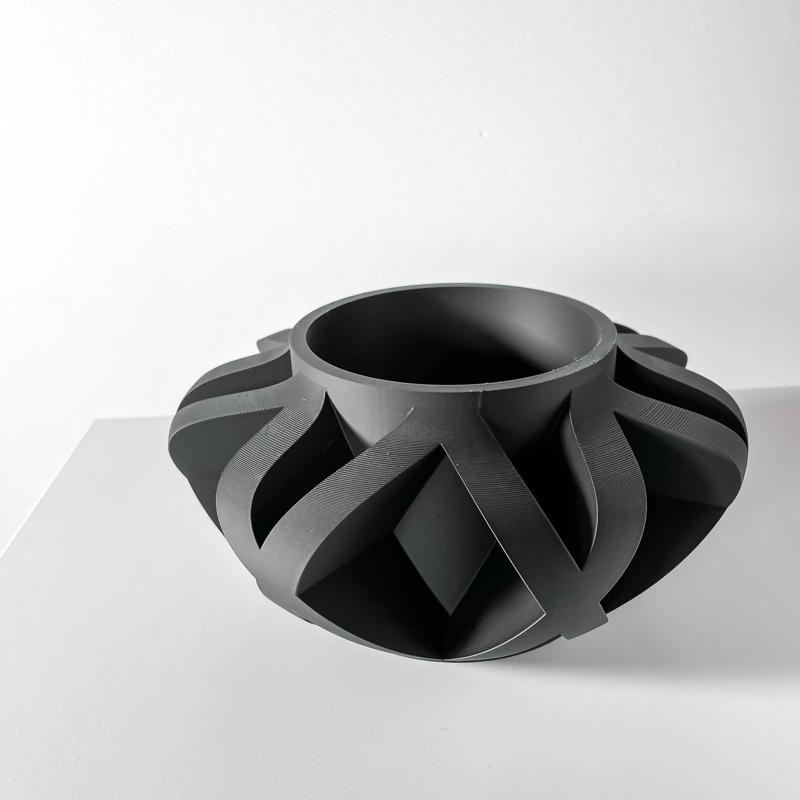The Sono Planter Pot with Drainage Tray & Stand | Modern and Unique Home Decor for Plants