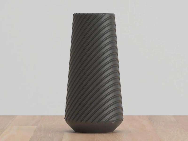 Tall Wavy Vase