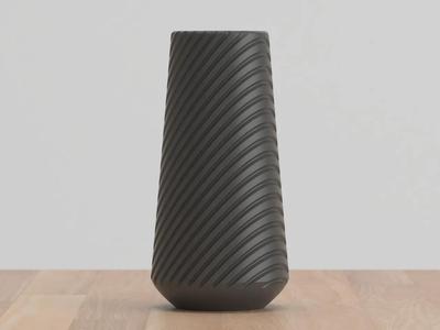 Tall Wavy Vase